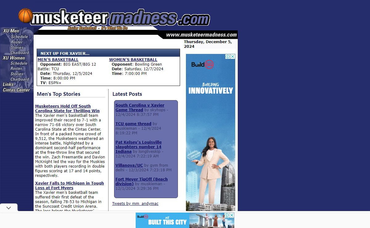 Musketeer Madness:  Xavier Men's & Women's Basketball