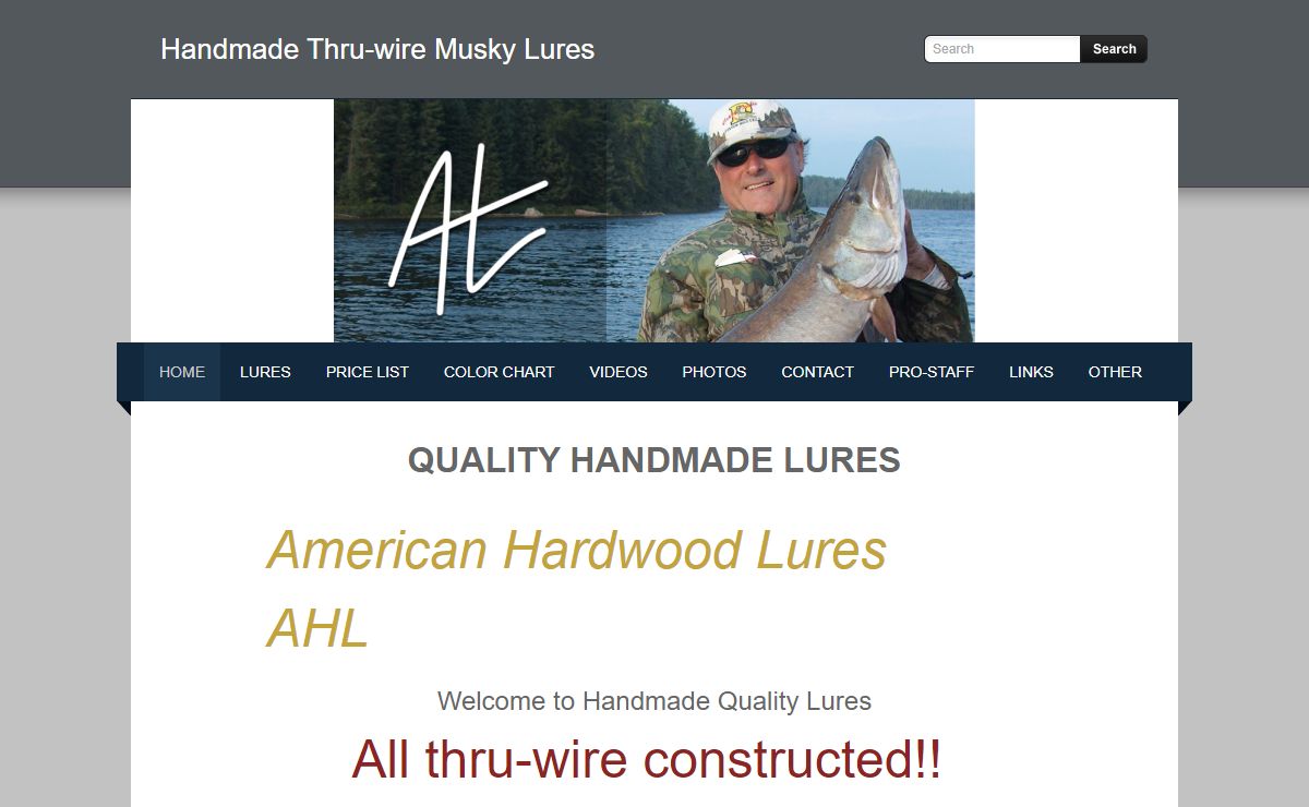 Handmade Thru-wire Musky Lures - HOME