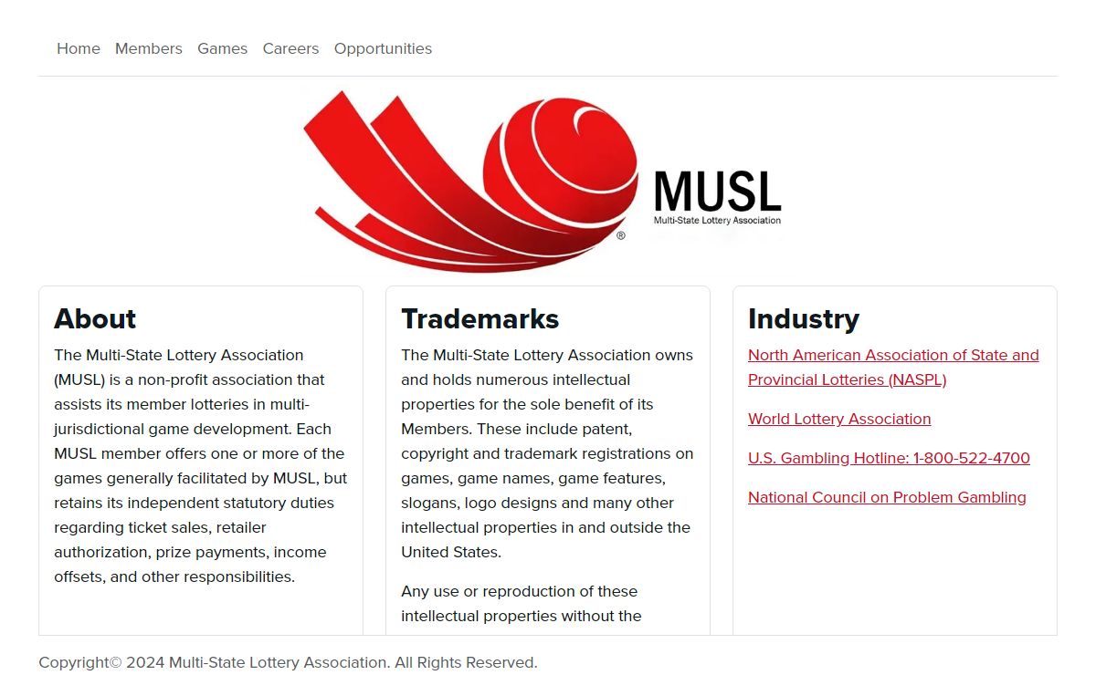 MUSL | Multi-State Lottery Association