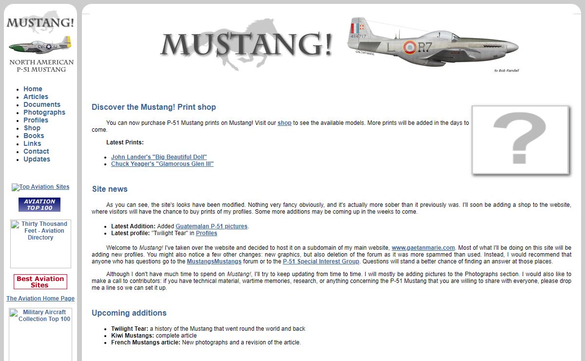 Mustang! Homepage