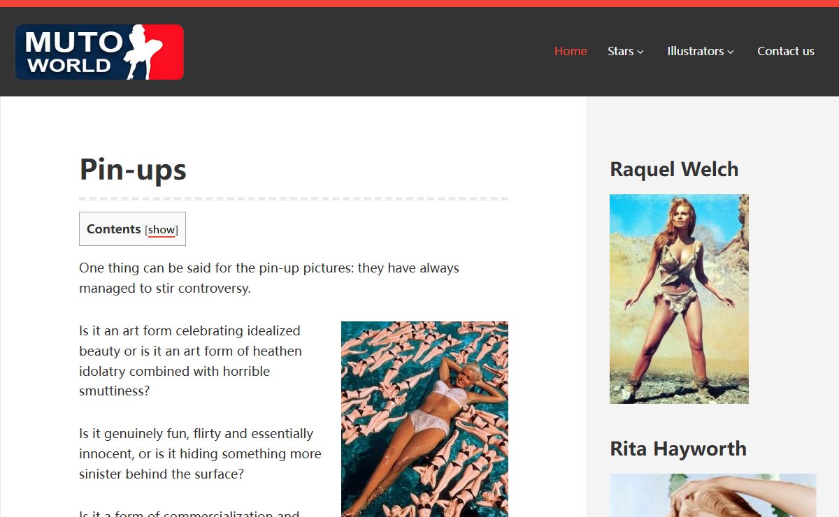 Mutoworld.com – The greatest pinups