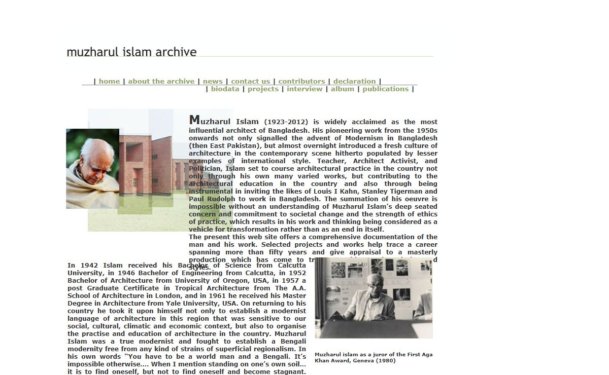 Muzharul Islam Archive