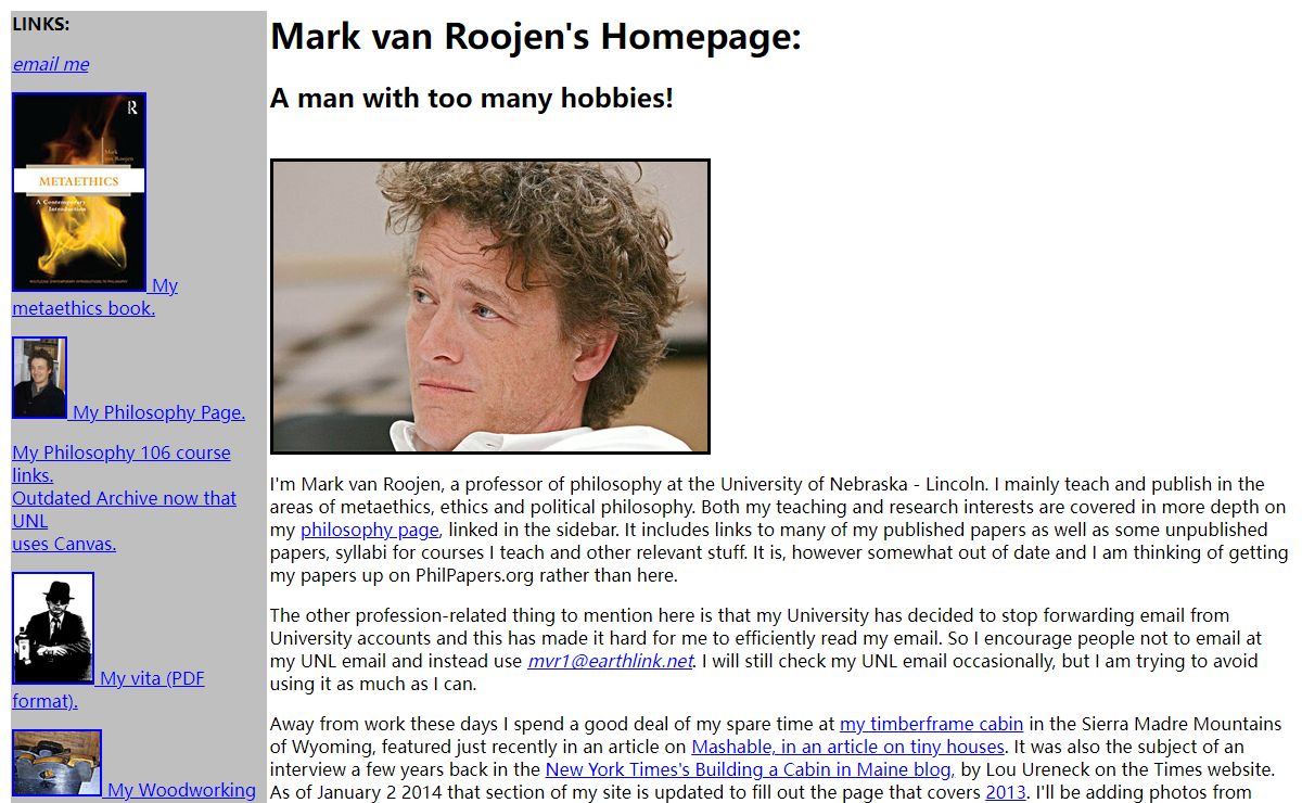 Mark van Roojen's Homepage