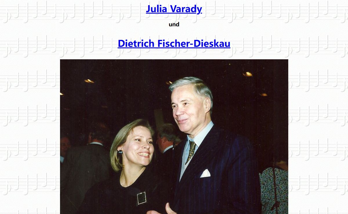 Julia Varady und Dietrich Fischer-Dieskau