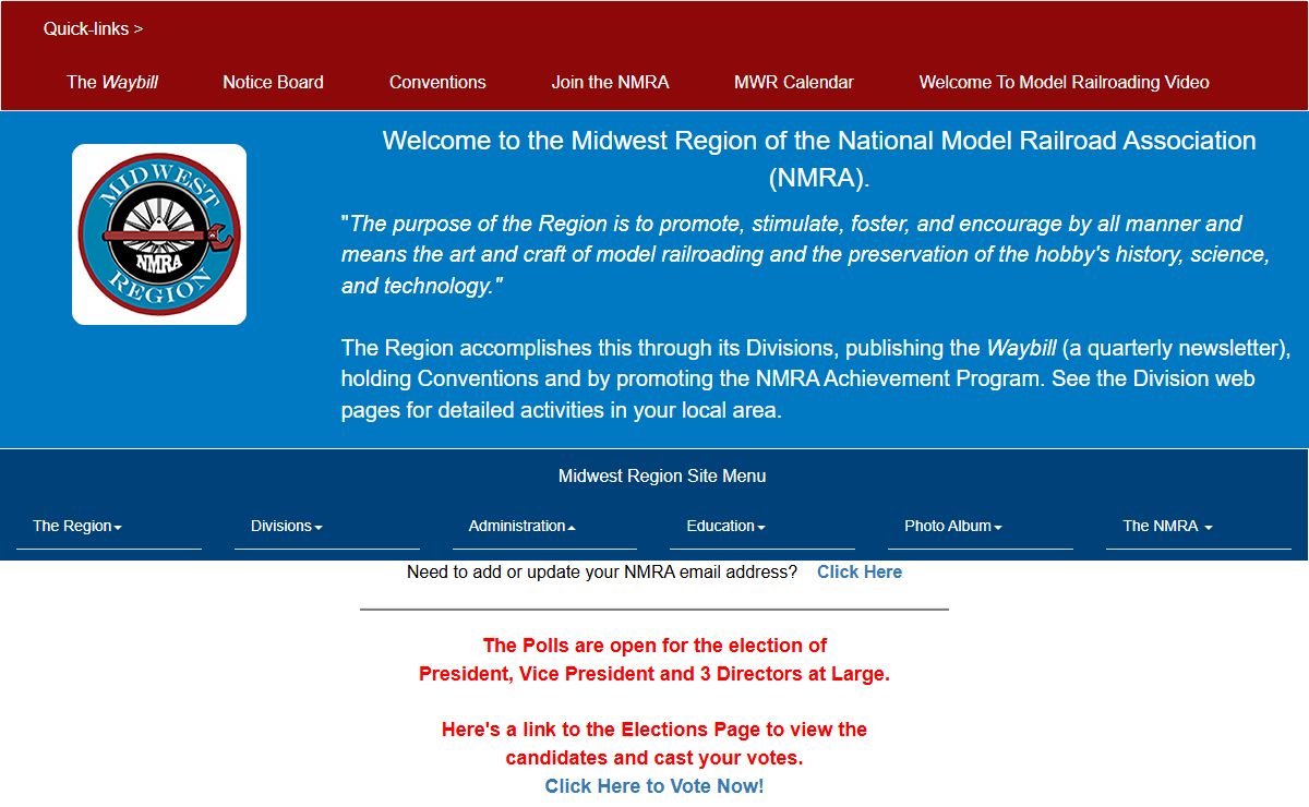 The Midwest Region of the NMRA