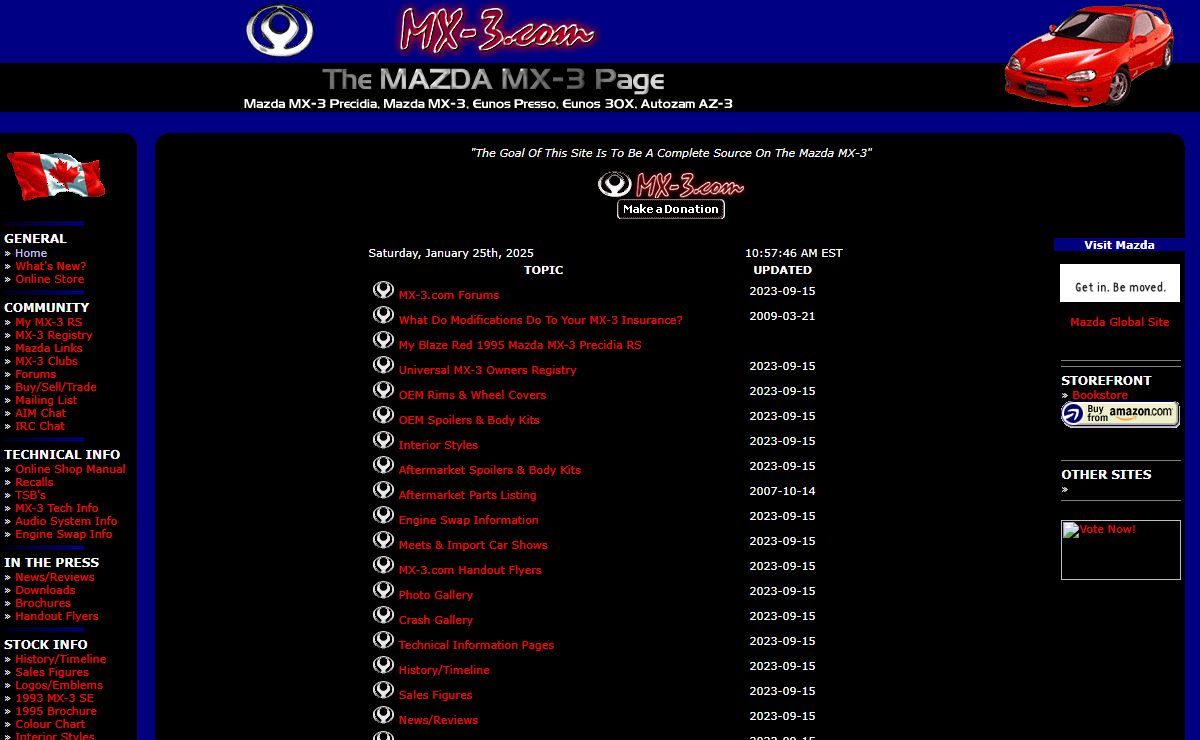 Welcome To MX-3.com - Your Complete Source On The Mazda MX-3