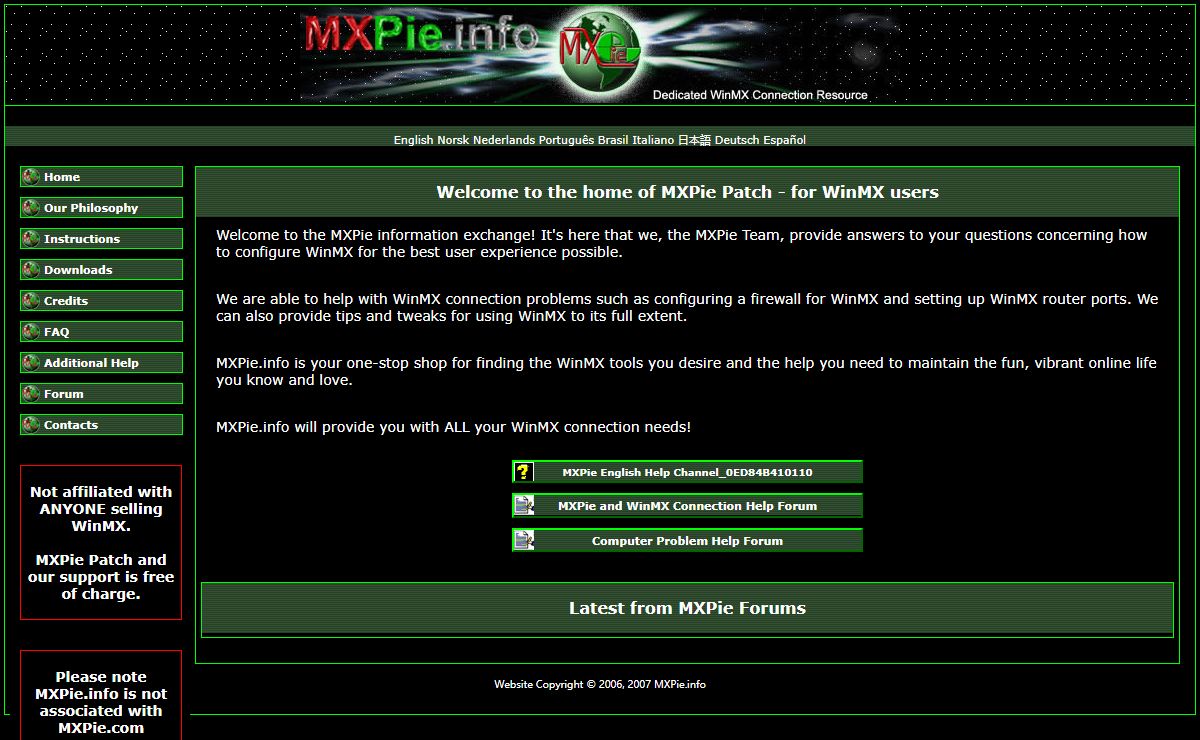 MXPie.info - Dedicated WinMX Connection Resource