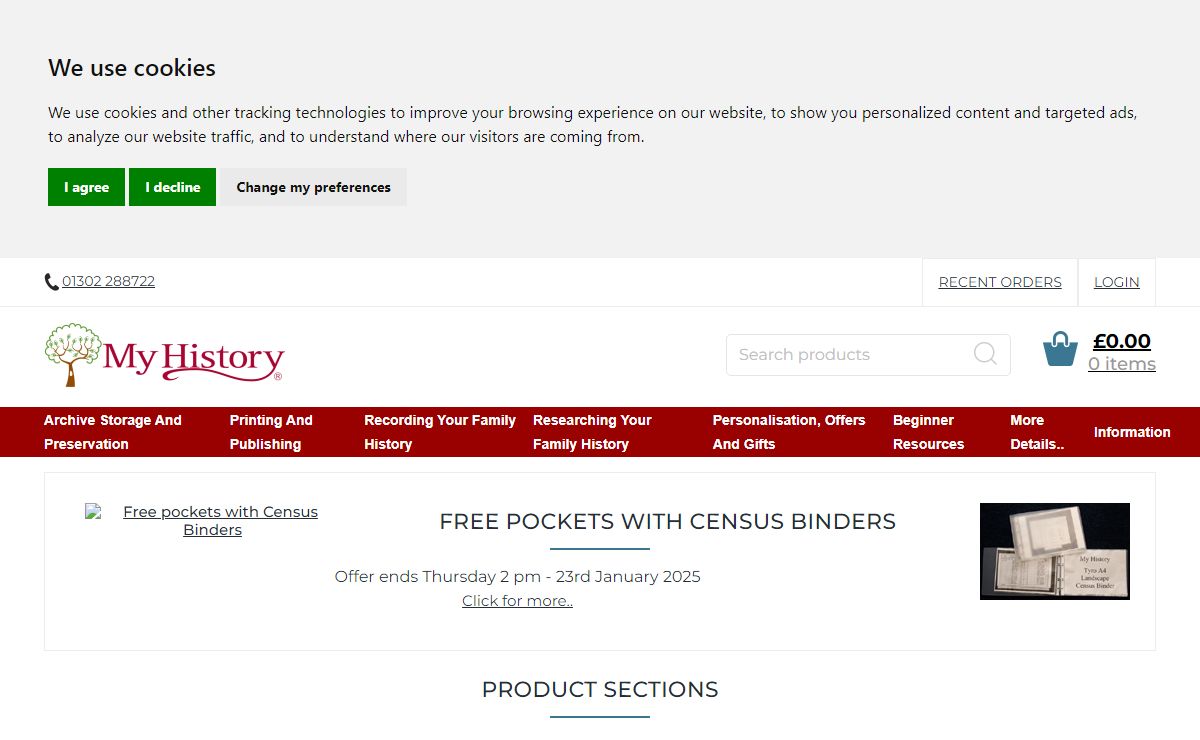 My History - Family Tree Software & Genealogy Supplies Specialist