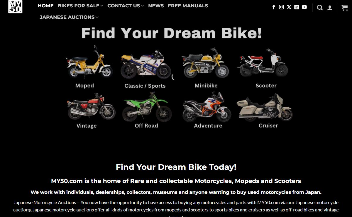 Mopeds and Scooters | MY50.com