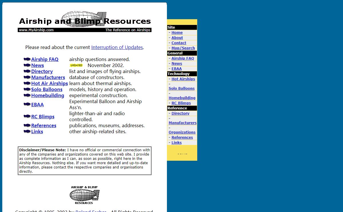 Airship Resources (airships, blimps)