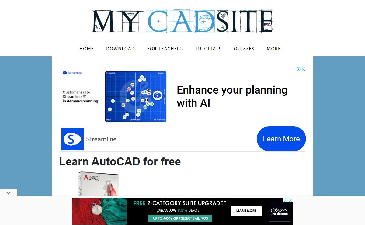 Learn AutoCAD Free Online Tutorials, Lessons, Videos, Quizzes