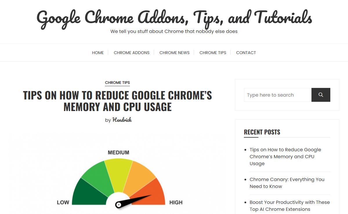 Google Chrome Addons, Tips, and Tutorials - We tell you stuff about Chrome that nobody else does