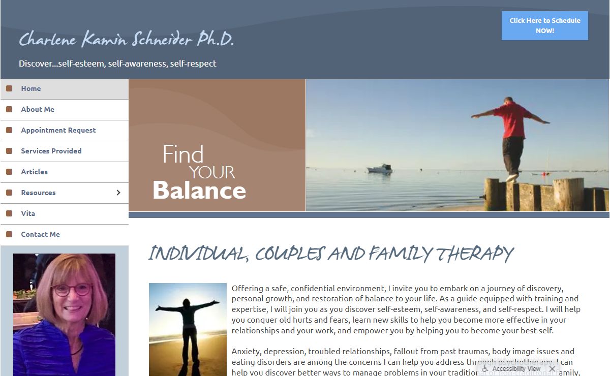 INDIVIDUAL, COUPLES AND FAMILY THERAPY | Therapy in Maineville, OH | Charlene Kamin Schneider Ph.D.