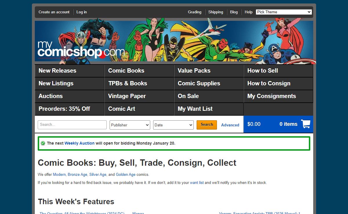 Comic Books: Buy, Sell, Trade, Consign, Collect | MyComicShop