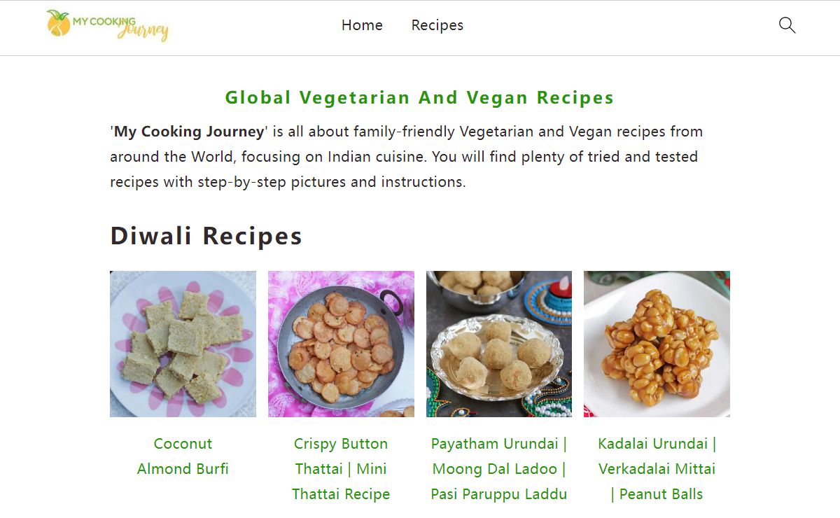 Global Vegetarian And Vegan Recipes - My Cooking Journey