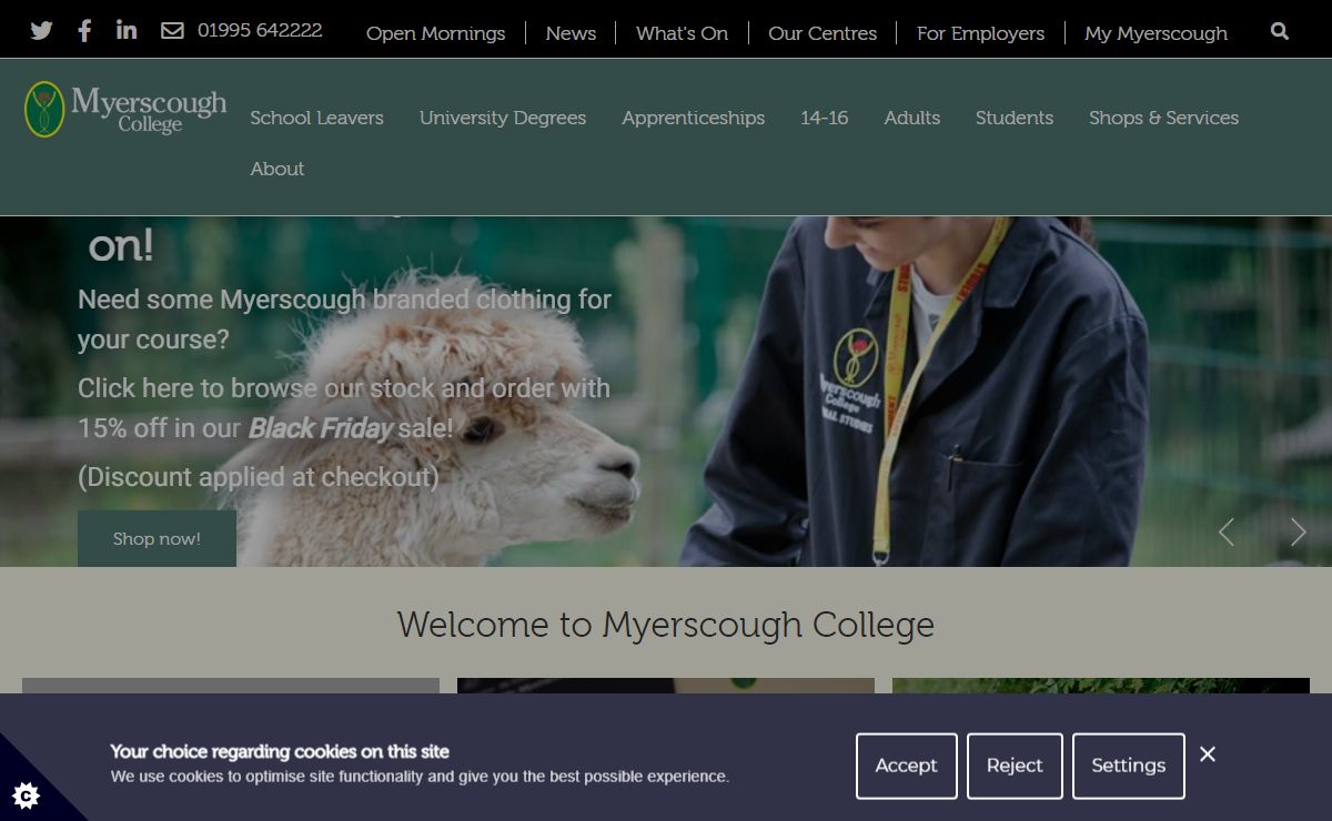 Myerscough College | Inspiring Excellence