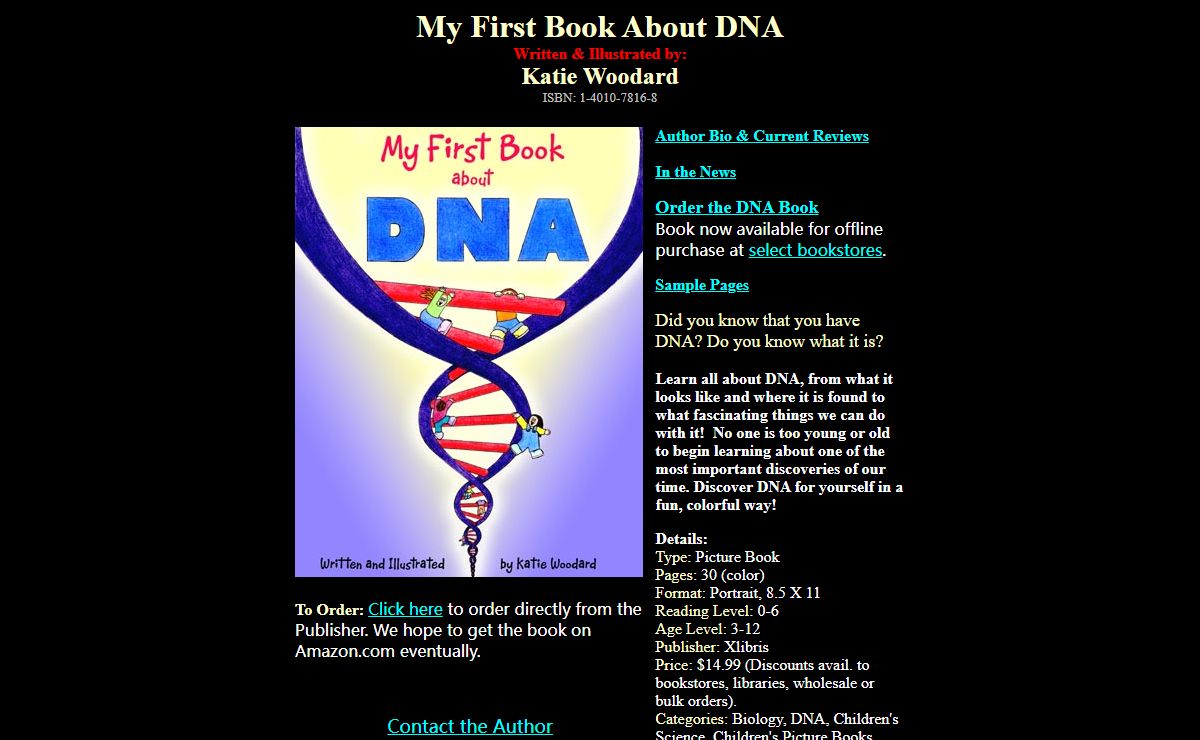 My First Book About DNA - Children's Science DNA Picture Book