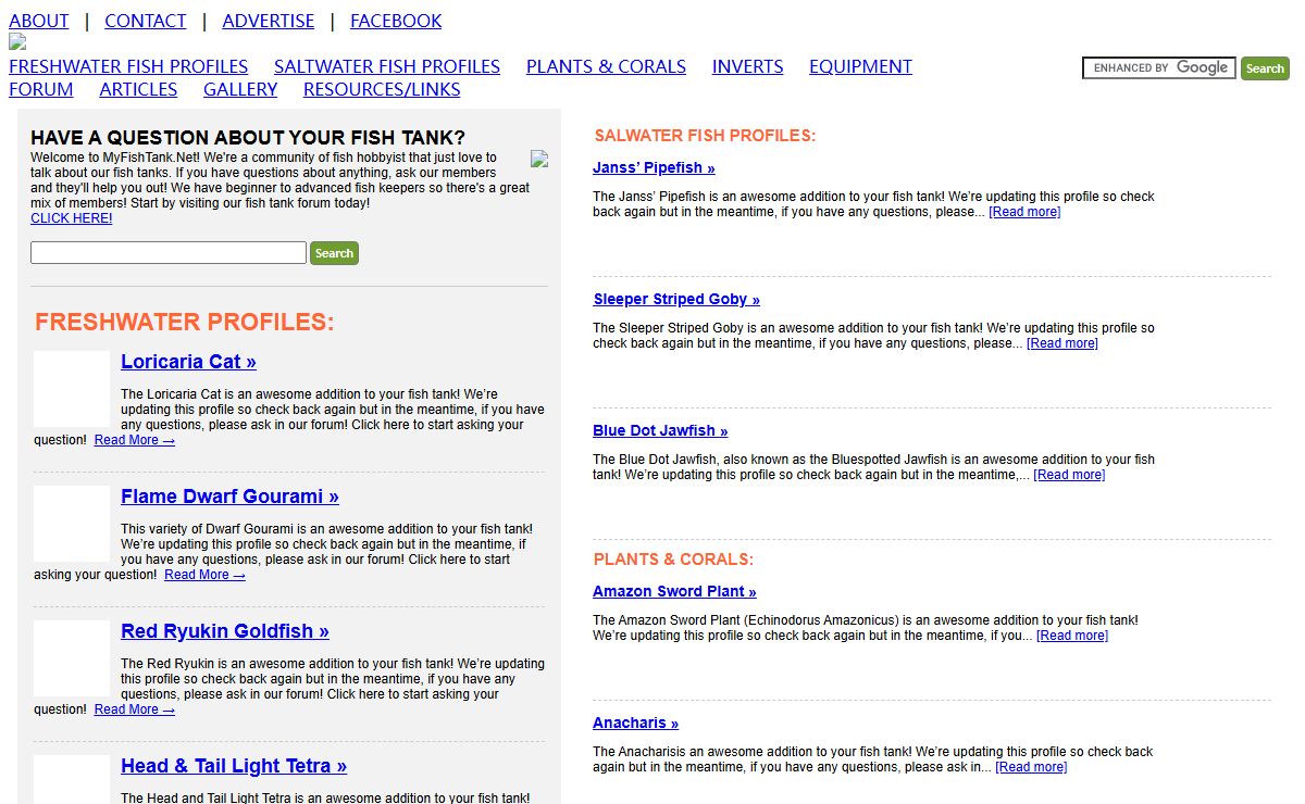 Freshwater & Saltwater Aquarium Fish Forum — Fish Tank Forum For All Types of Fish Keepers