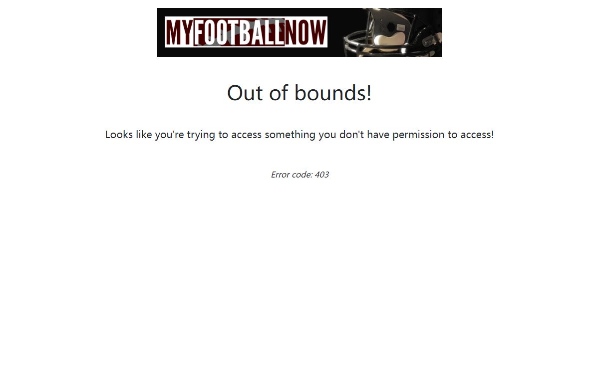 Error 403 | MyFootballNow