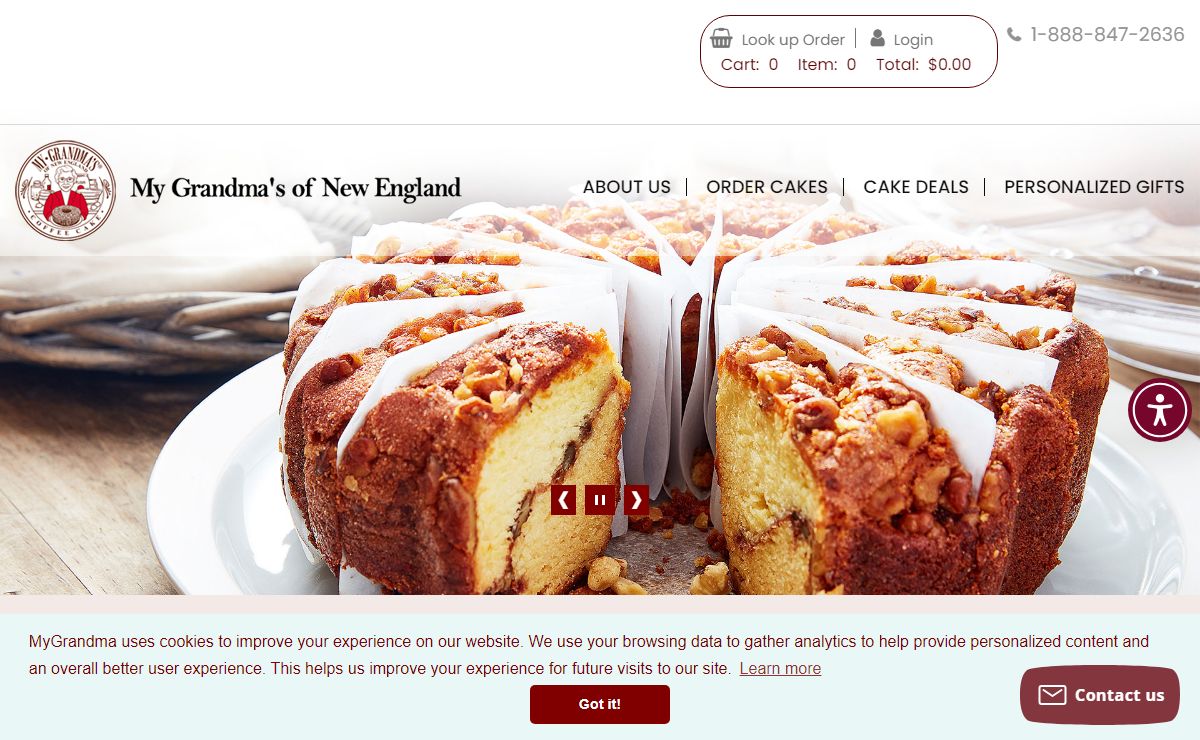 Coffee Cake Buy My Grandma's of New England ®