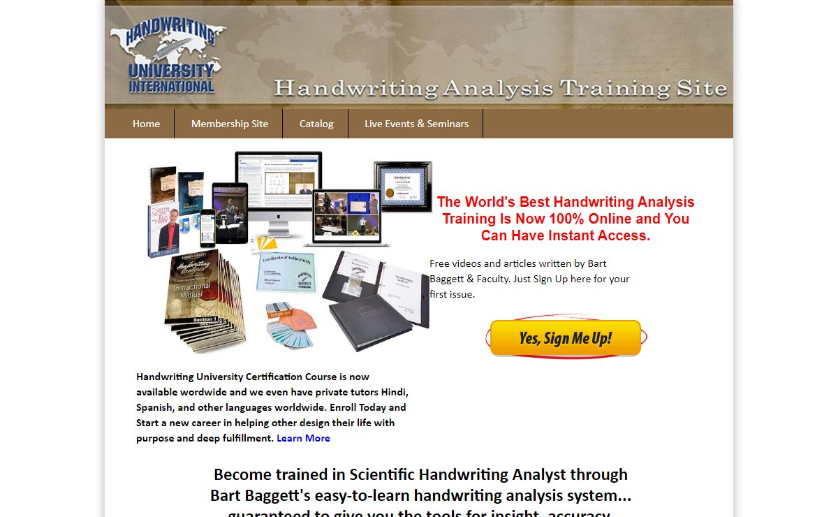 Handwriting Analysis Live Classes and Webinars by Handwriting University.com