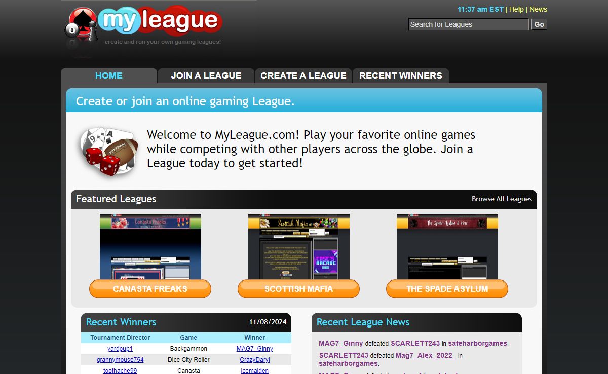MyLeague | Create or join an online gaming League.
