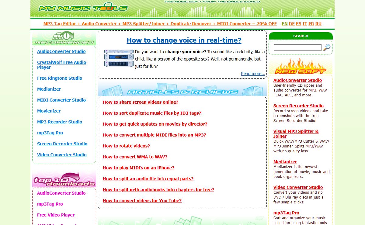 Free Download MP3 and Audio Software for Windows PC - The Music Soft from the Whole World