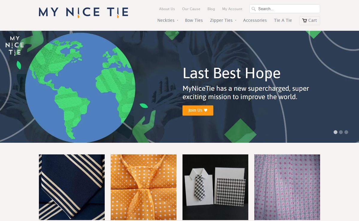 Changing the world, one necktie at a time.