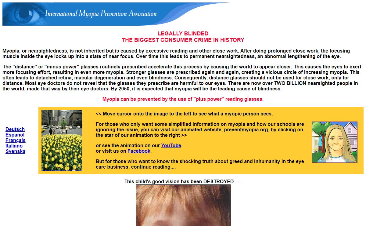 THE MYOPIA MYTH: How To Prevent Nearsightedness