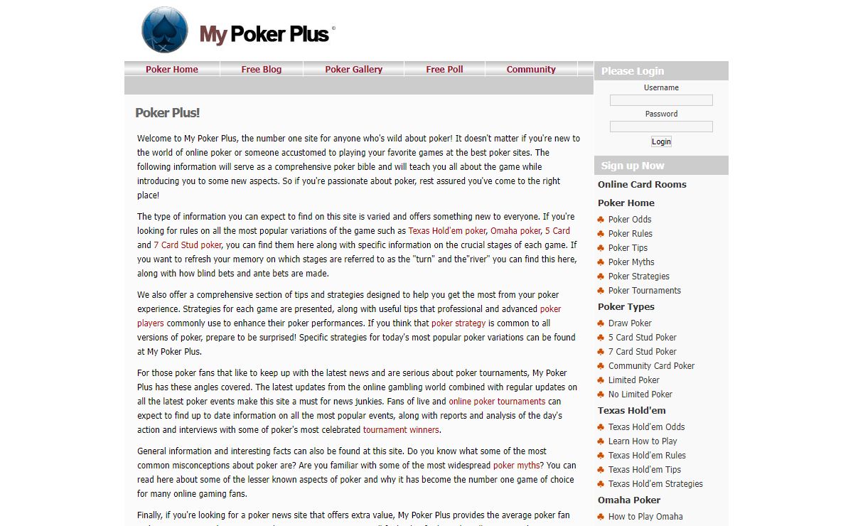 Online Poker Community - My Poker Plus The Best Online Poker Blog and Poker Video Sharing!
