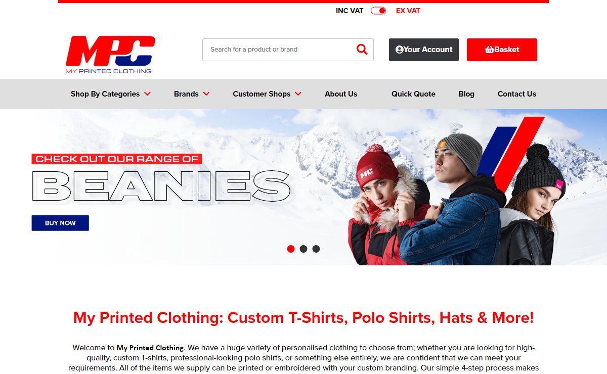My Printed Clothing | Custom T-Shirts, Polo Shirts & More