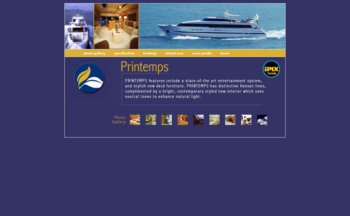 PRINTEMPS - luxury yacht charter cruising extensively throughout the Mediterranean