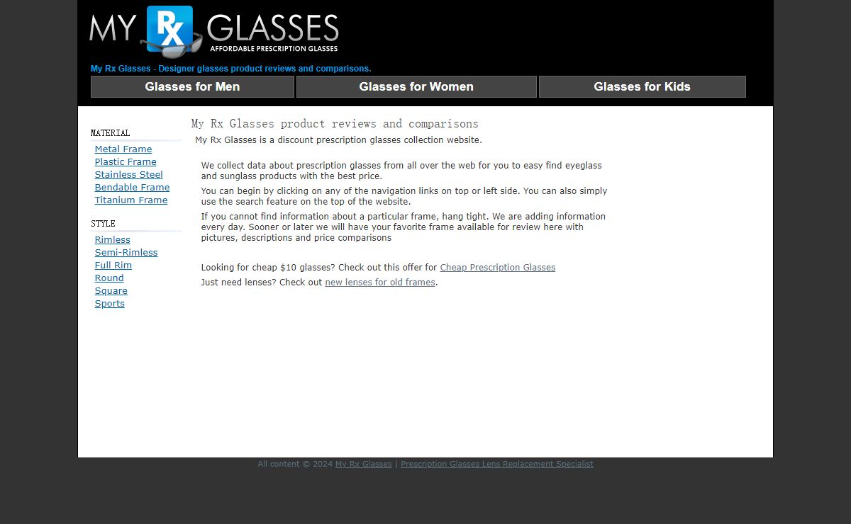 Your prescription glasses resource and information center