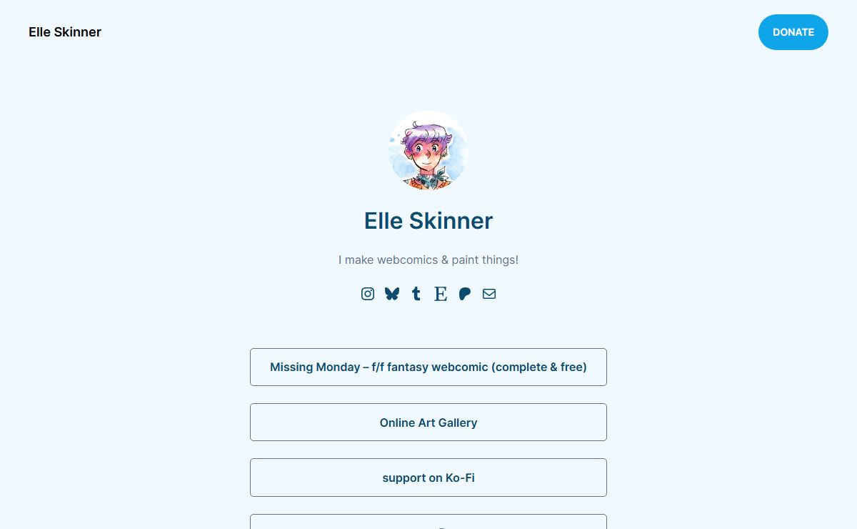 Elle Skinner – links to where to find me & my art