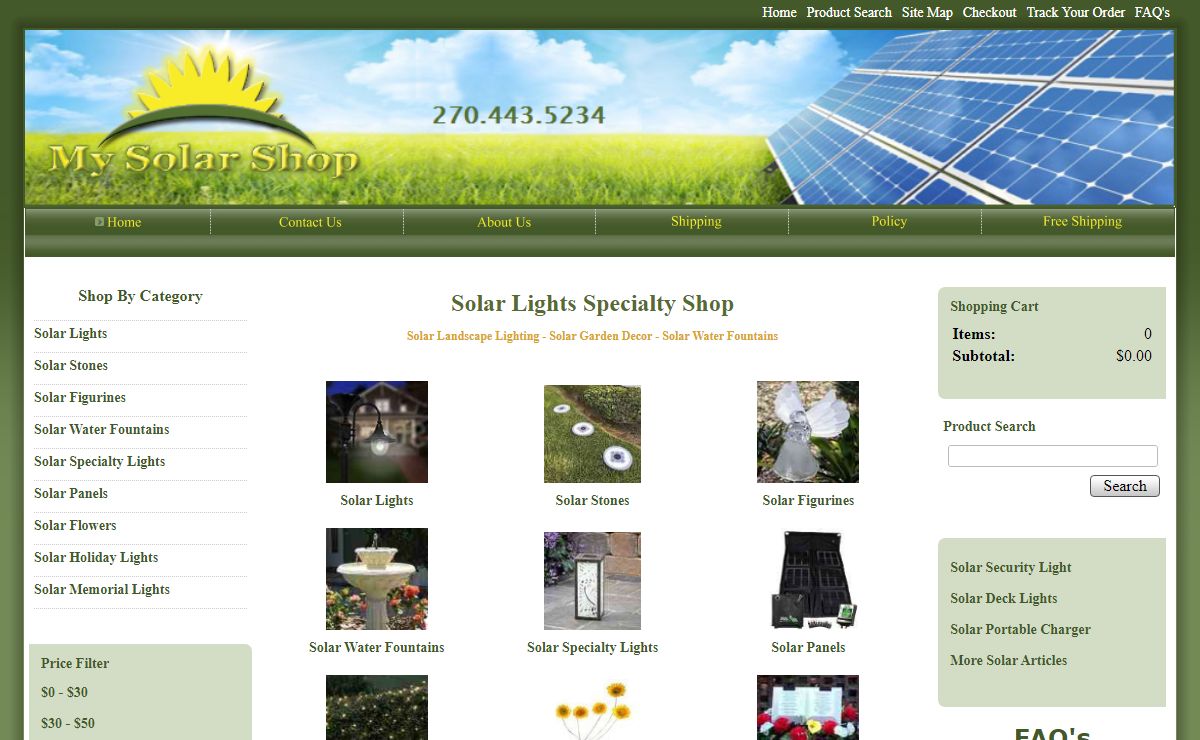 Solar Lights | Solar Water Fountains | Solar Garden Decor