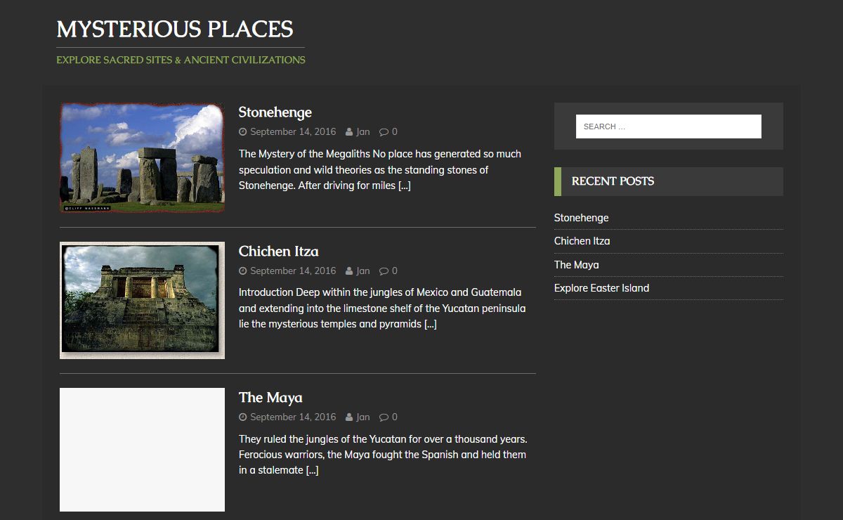 Mysterious Places – Explore sacred sites & ancient civilizations