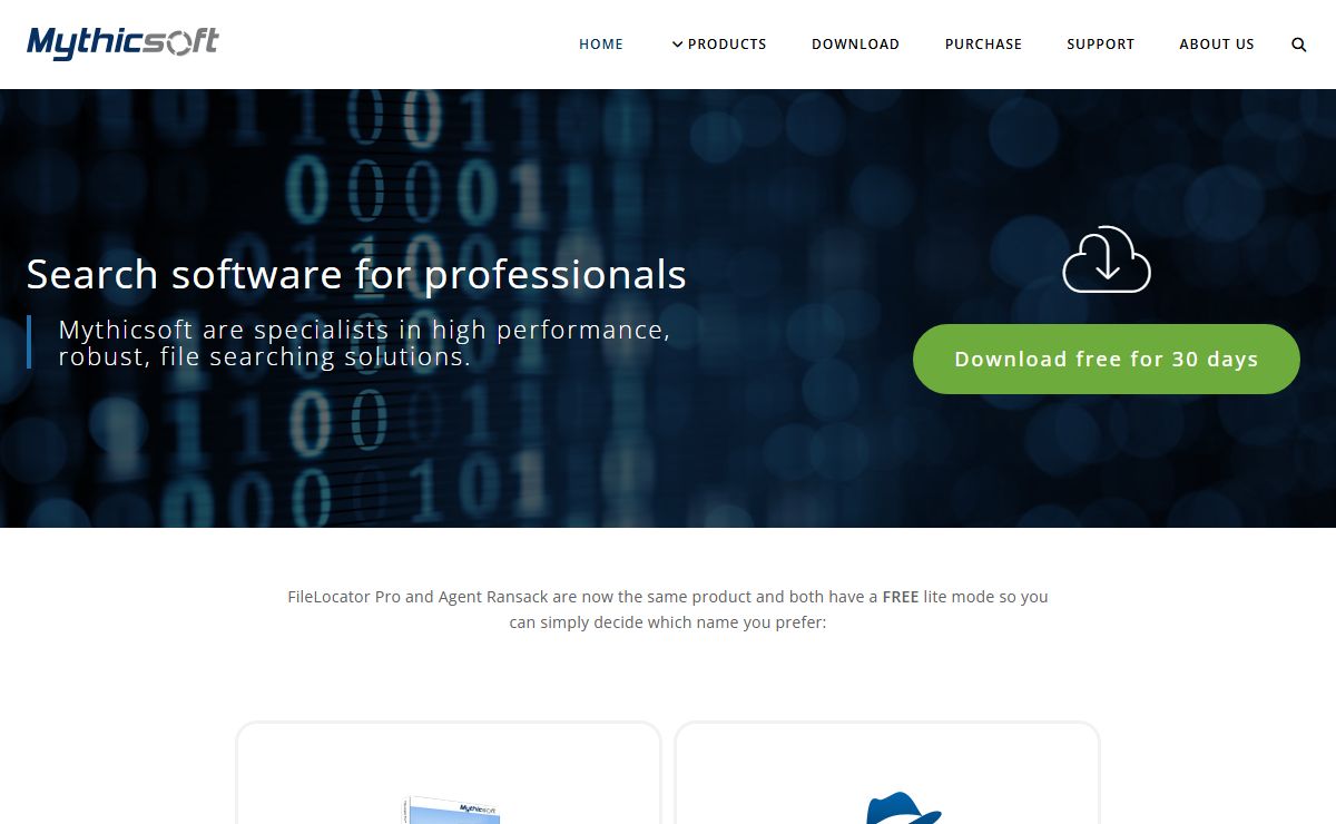 Mythicsoft – Search software for professionals