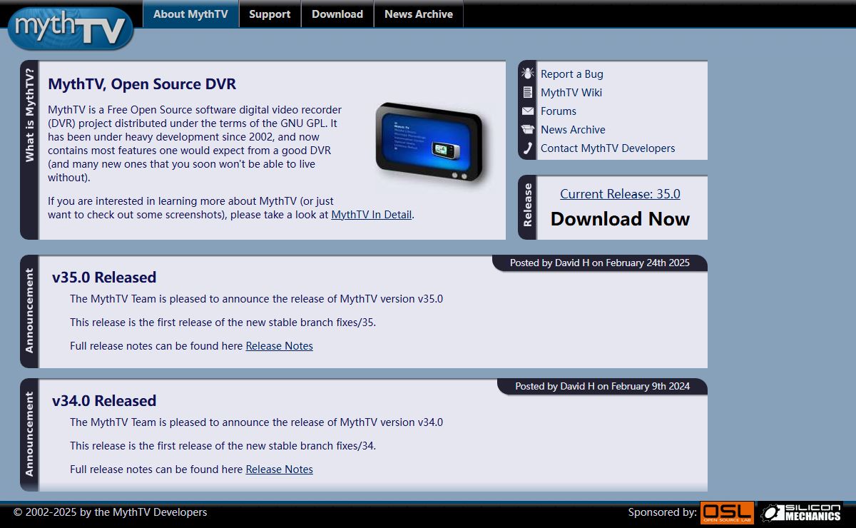 MythTV, Open Source DVR