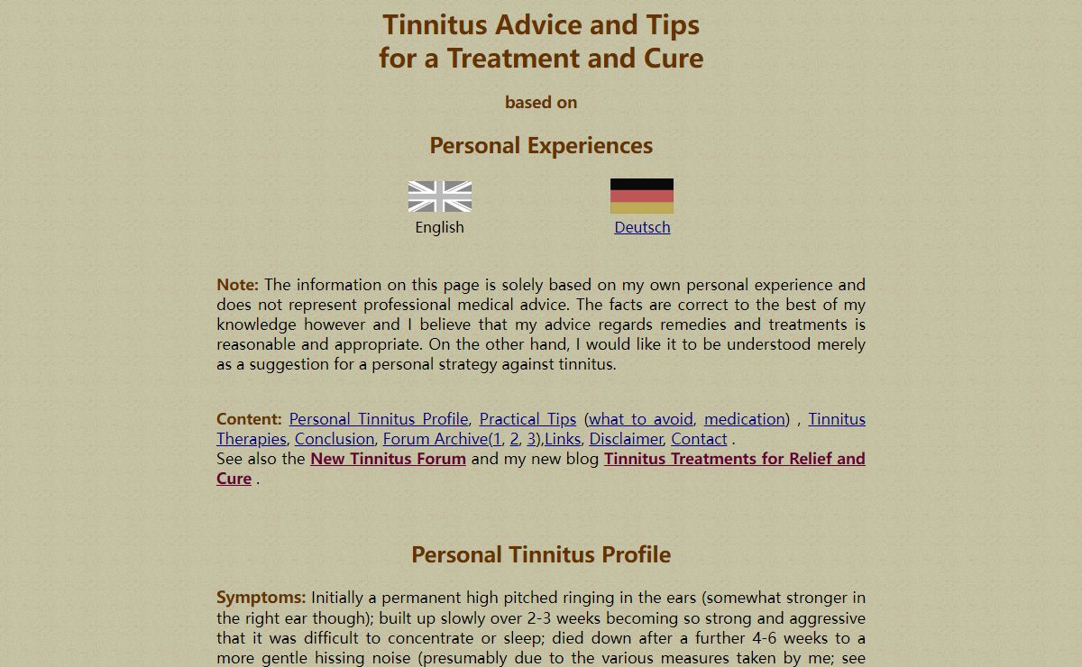 Tinnitus Advice and Tips for a Treatment and Cure