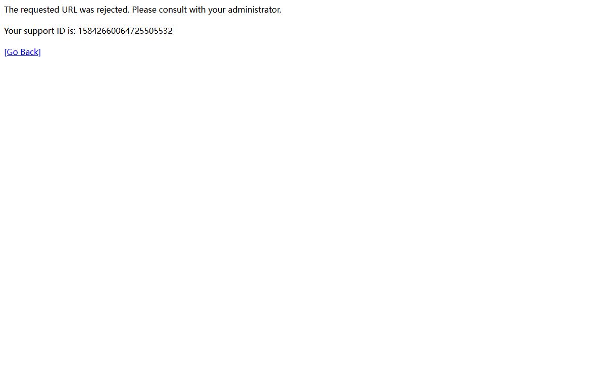 Request Rejected