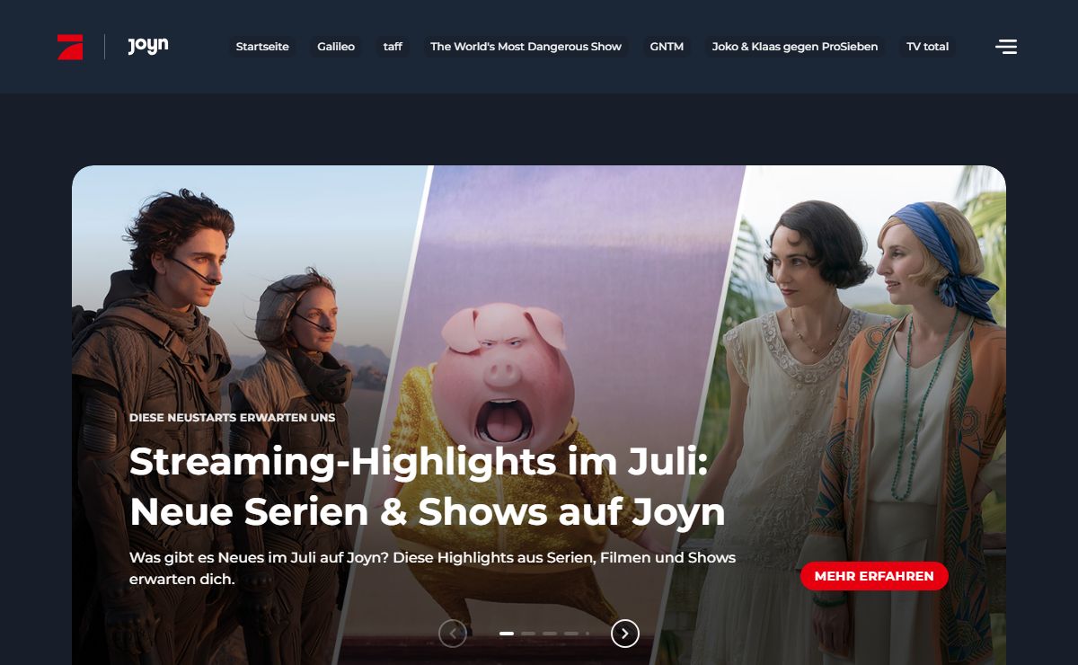 ProSieben - WE LOVE TO ENTERTAIN YOU.