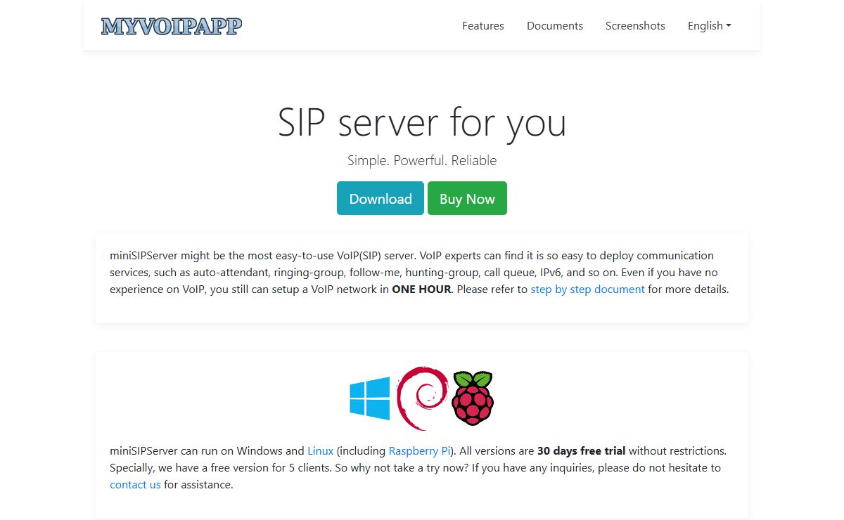 miniSIPServer - Professional VoIP PBX|server for Windows and Linux.