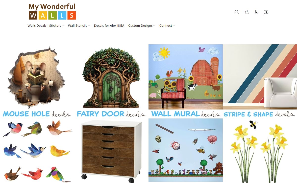 Wall Stencils, Decals & Stickers | Decorative Wall Murals – My Wonderful Walls
