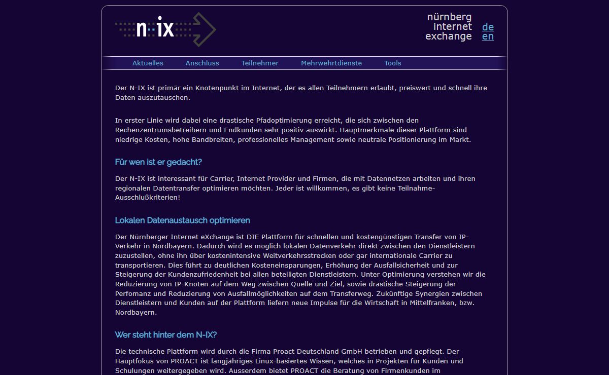 Nuremberg Internet Exchange: home