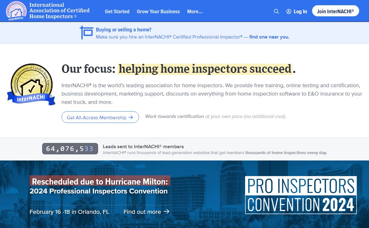 InterNACHI® - International Association of Certified Home Inspectors