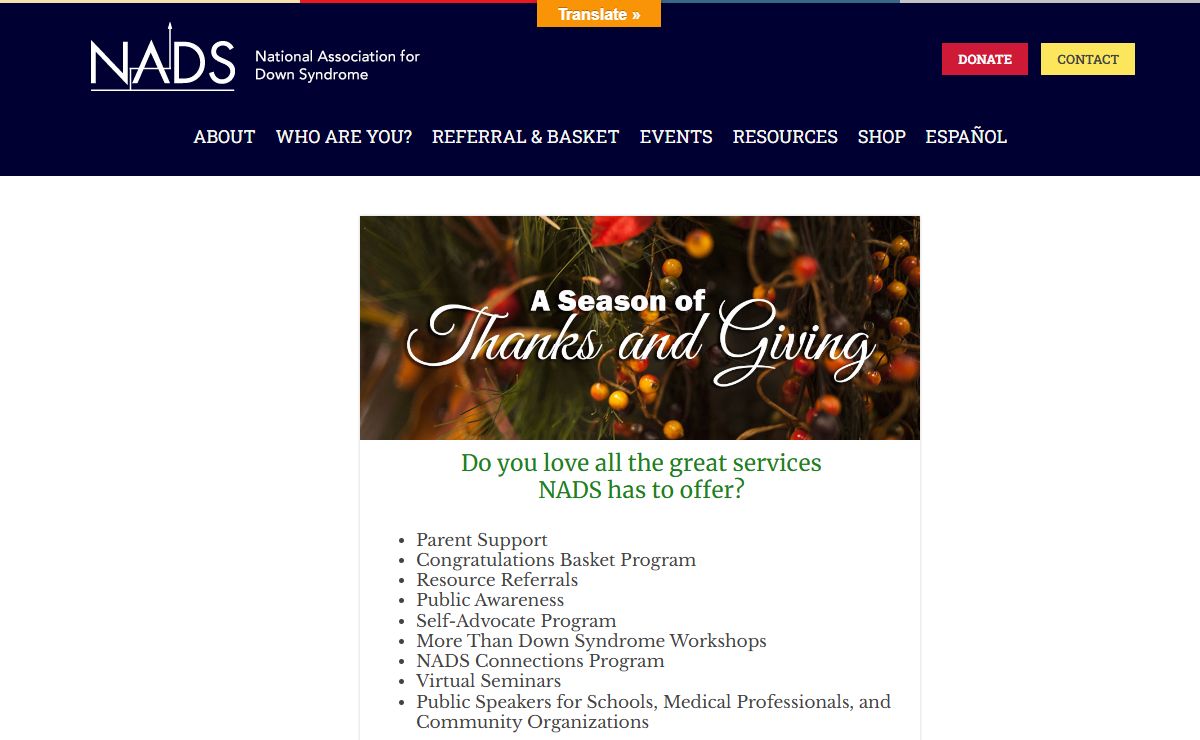 National Association for Down Syndrome | Serving the Down Syndrome community since 1960