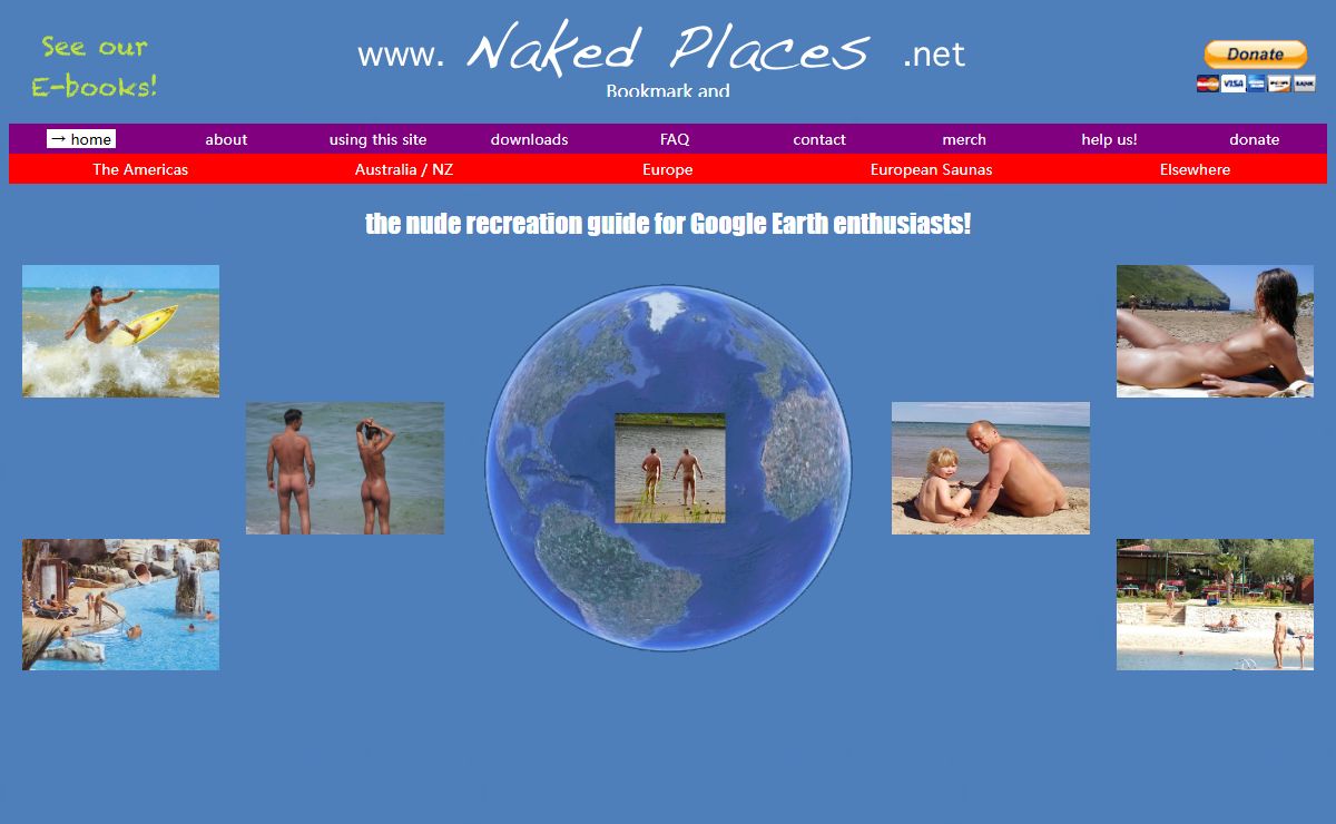 NAKED PLACES, the nude beach &recreation guide for Google Earth enthusiasts