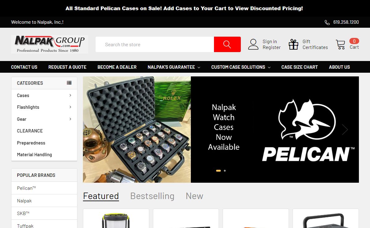 Nalpak, Inc. formerly Cases4Less.com. Your Source for Pelican Cases and More.