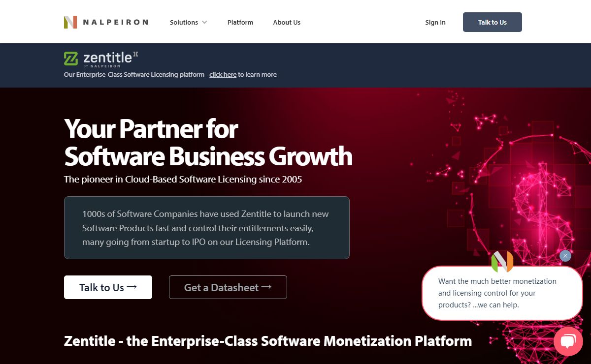 Cloud-Based Software Licensing - Zentitle by Nalpeiron
