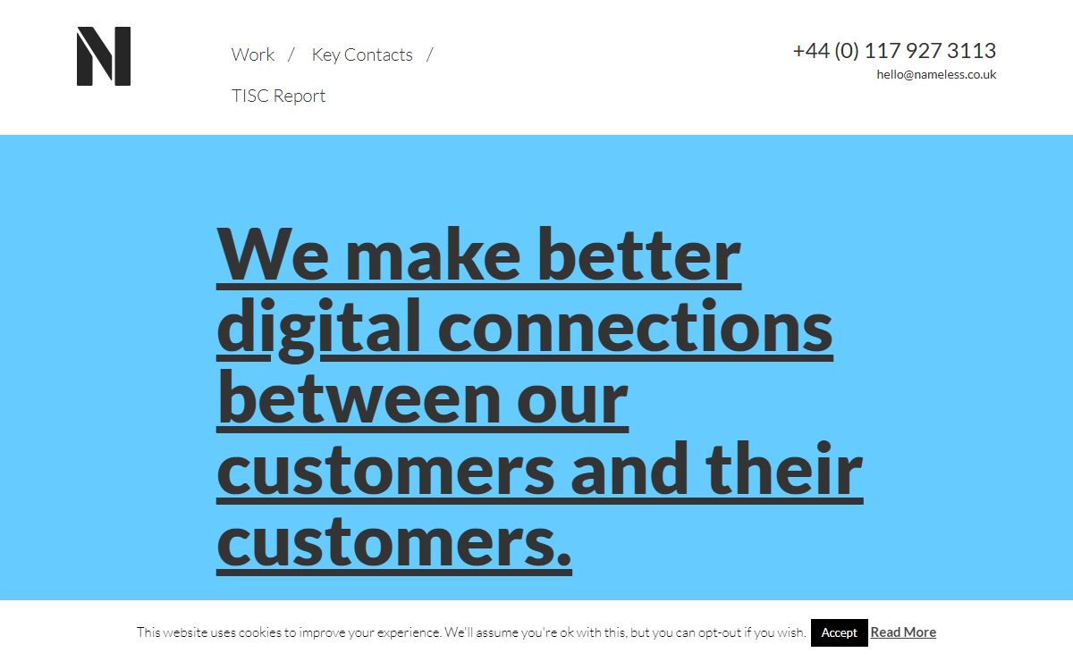 Bristol UX Digital Agency | Nameless